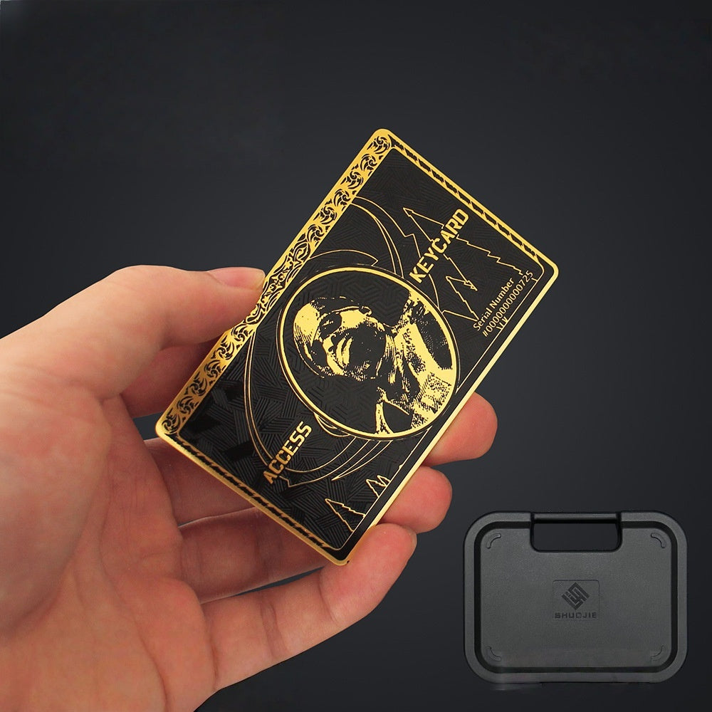 Bakhshi Keycard Collectible Set - Metal Code Door Toy Prop for Delta Force Video Game Merchandise, Premium Collectible Card Game Accessory
