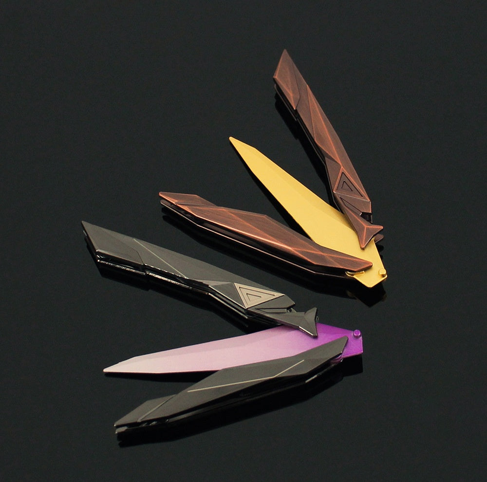Valorant Singularity 2.0 Butterfly Knife Alloy Folding Flip Balisong Trainer Toy, Model Display Prop