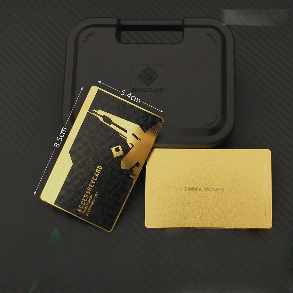 Bakhshi Keycard Collectible Set - Metal Code Door Toy Prop for Delta Force Video Game Merchandise, Premium Collectible Card Game Accessory