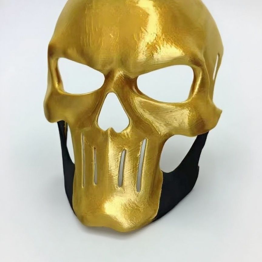 Delta Force D-Wolf Cosplay Props 3D Golden Mask