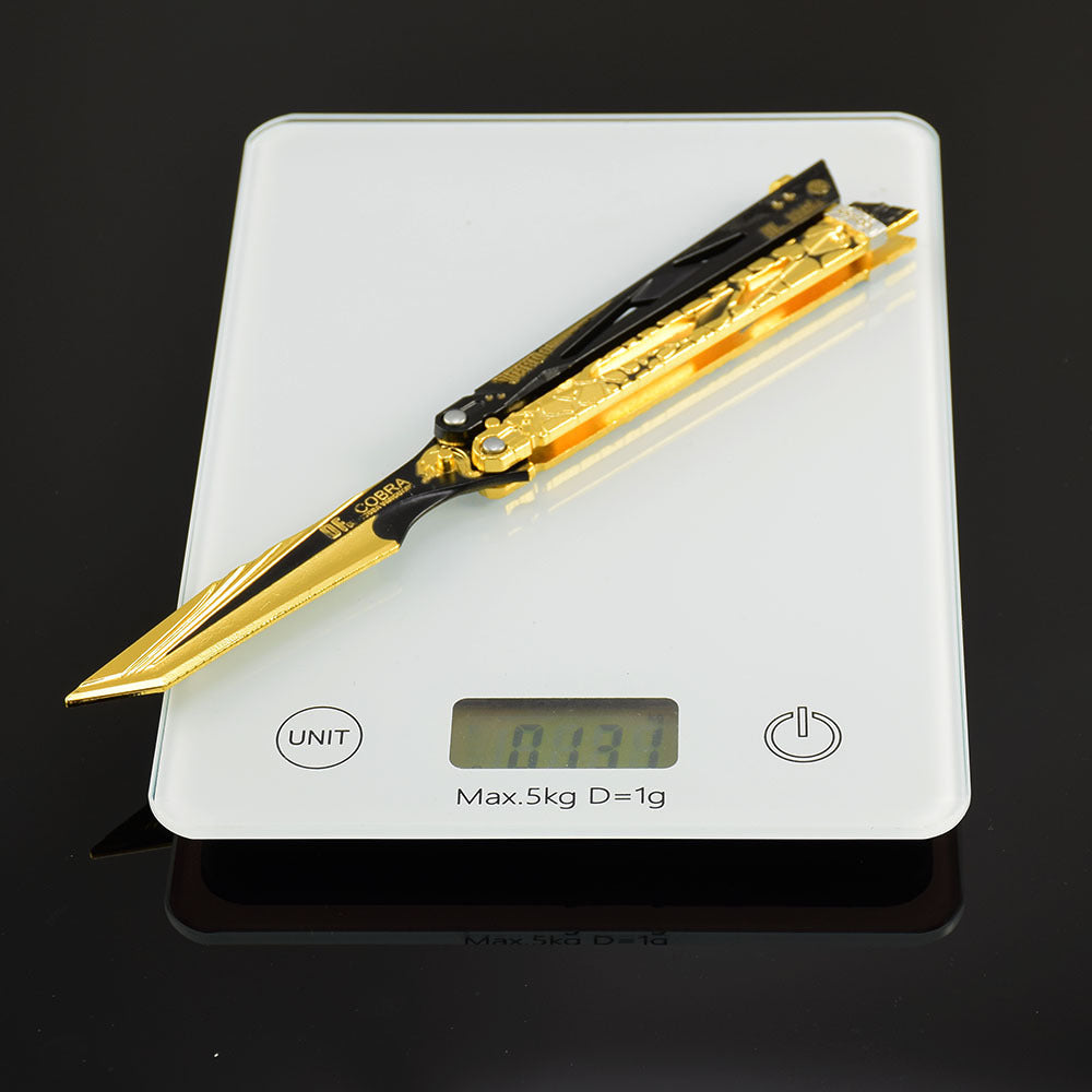 Delta Force Champion Golden Balisong Metal Replica