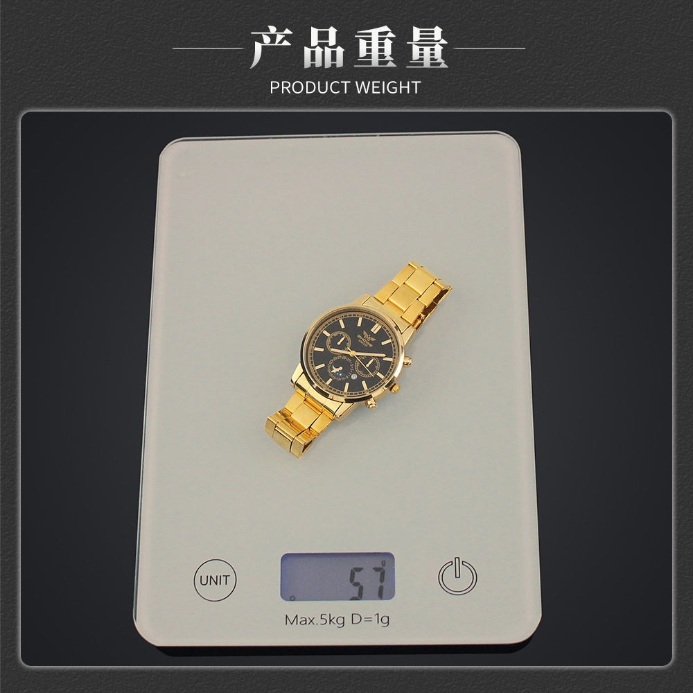 1:1 Solid Gold Chronograph Watch - Delta Force Collectible Gift | 24K Pure Gold Mechanical Watch Models