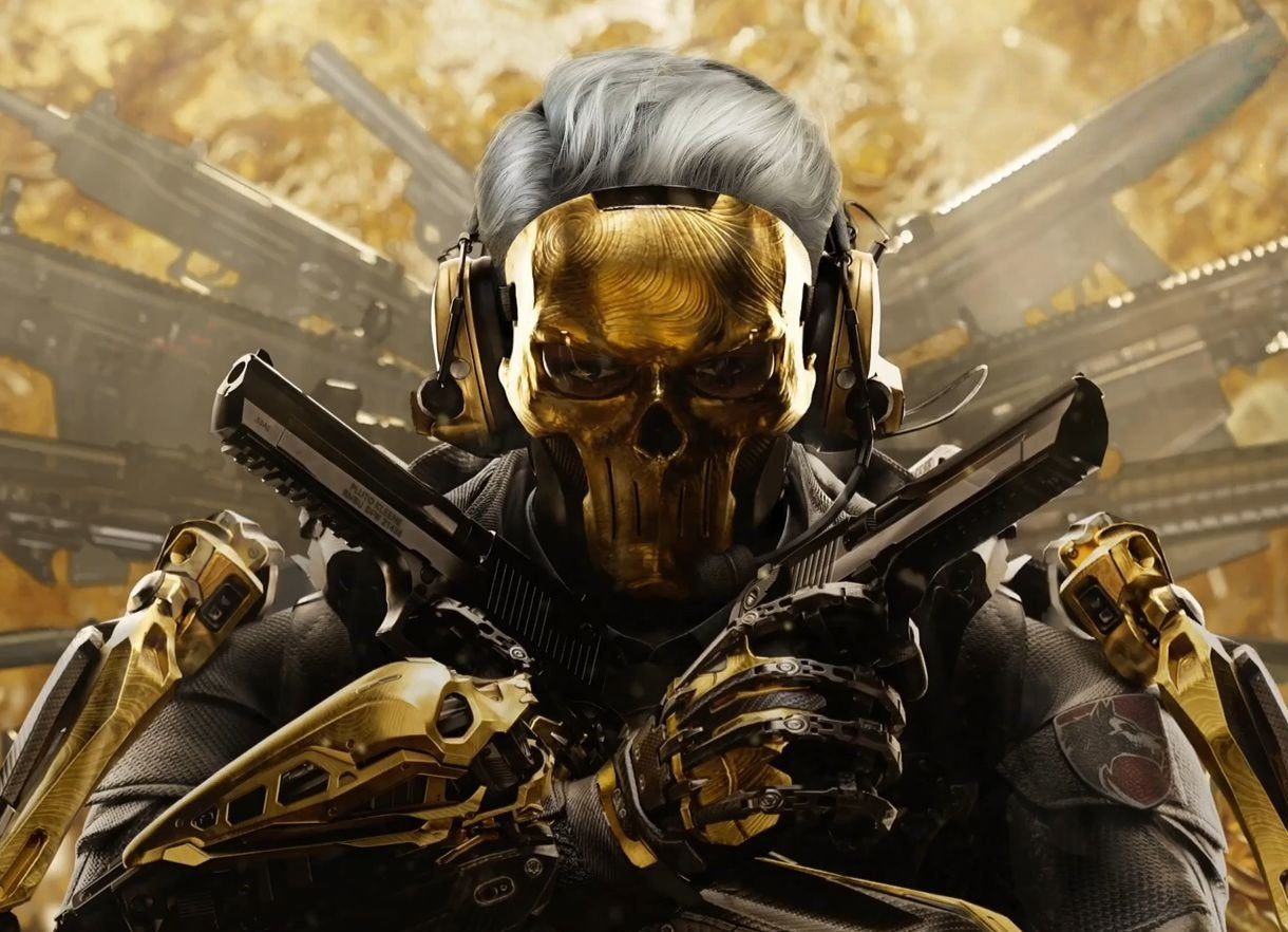 Delta Force D-Wolf Cosplay Props 3D Golden Mask