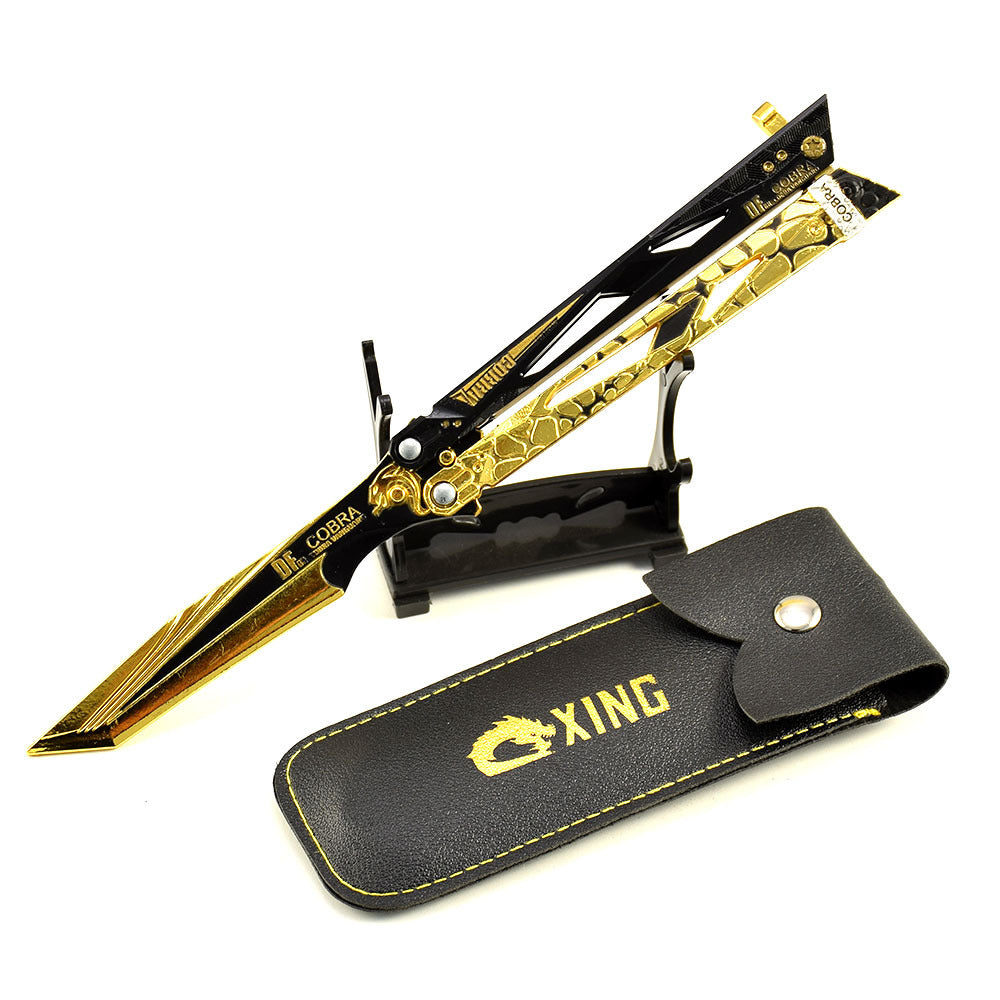 Delta Force Champion Golden Balisong Metal Replica