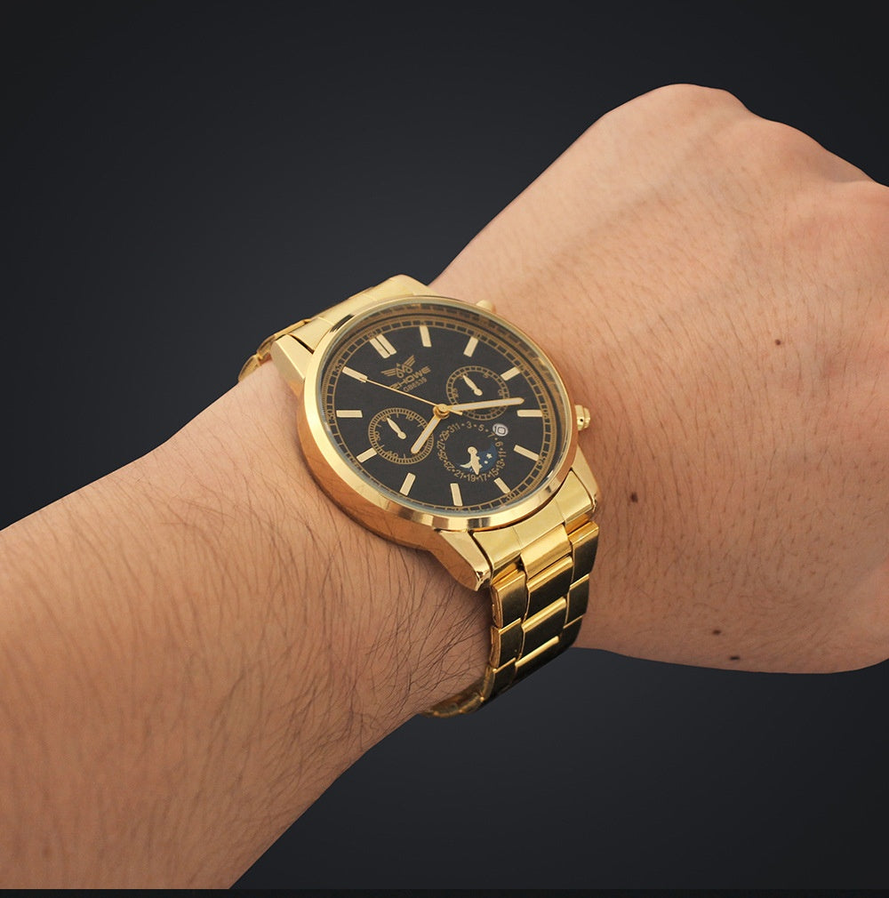 1:1 Solid Gold Chronograph Watch - Delta Force Collectible Gift | 24K Pure Gold Mechanical Watch Models