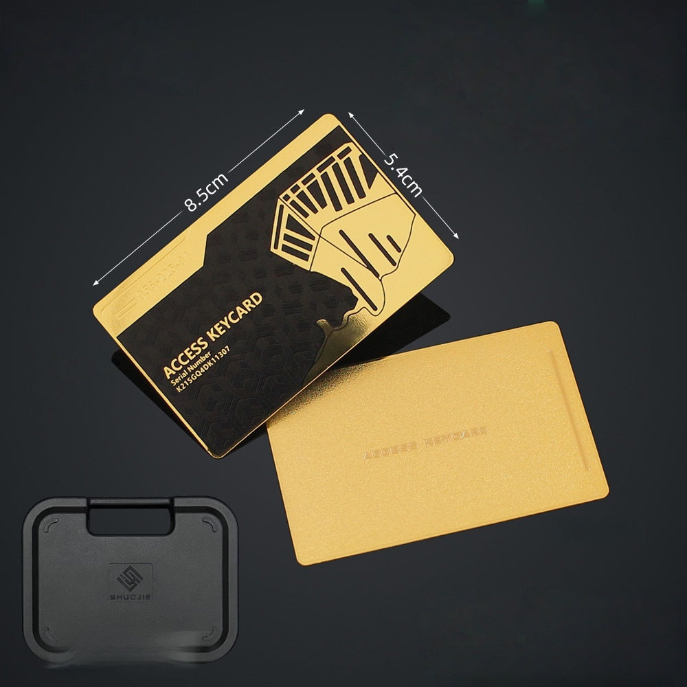 Bakhshi Keycard Collectible Set - Metal Code Door Toy Prop for Delta Force Video Game Merchandise, Premium Collectible Card Game Accessory
